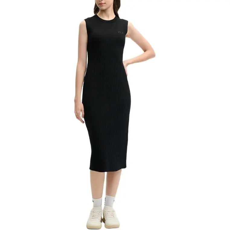 FILA MODERN HERITAGE Sleeveless Dress Women's Jet Black-3