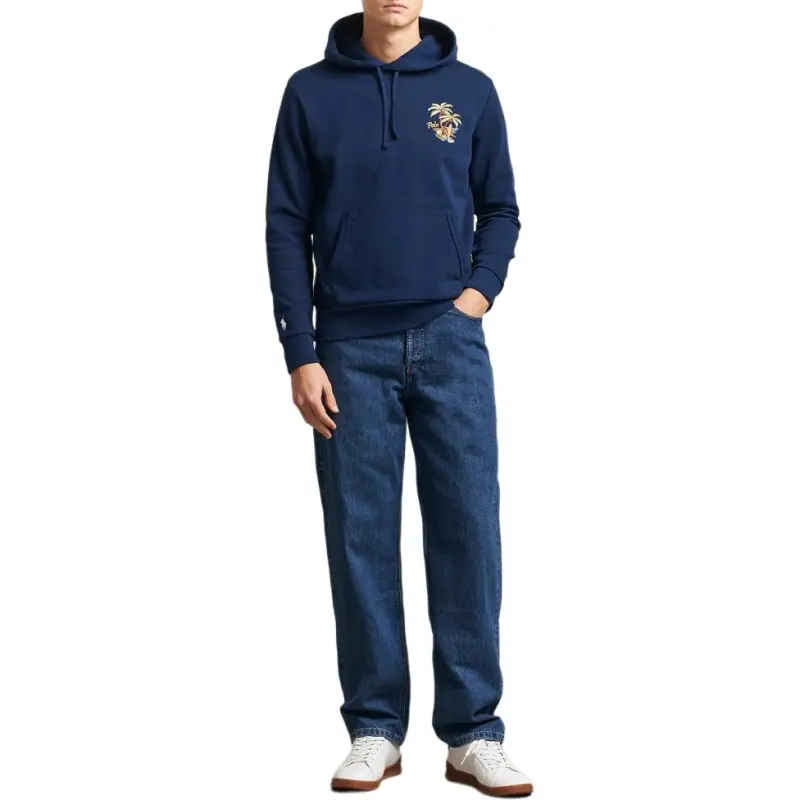 Polo Ralph Lauren Logo Embroidered Drawstring Hoodie-3