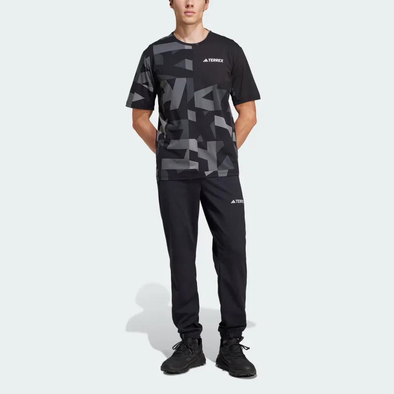 Adidas Terre MULTI KNIT JOGGERS Knitted Sports Pants Men's Black-3