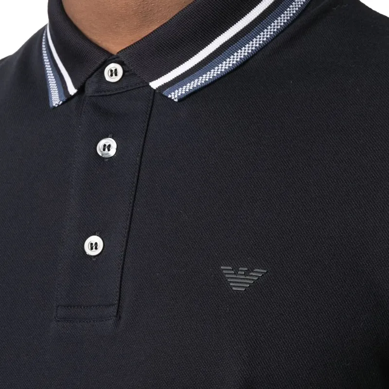 EMPORIO ARMANI Polo Shirt Men's Navy Blue-3