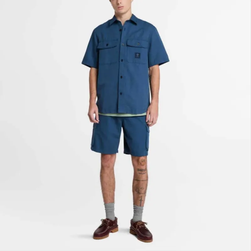 Timberland Shirts Men Blue-2