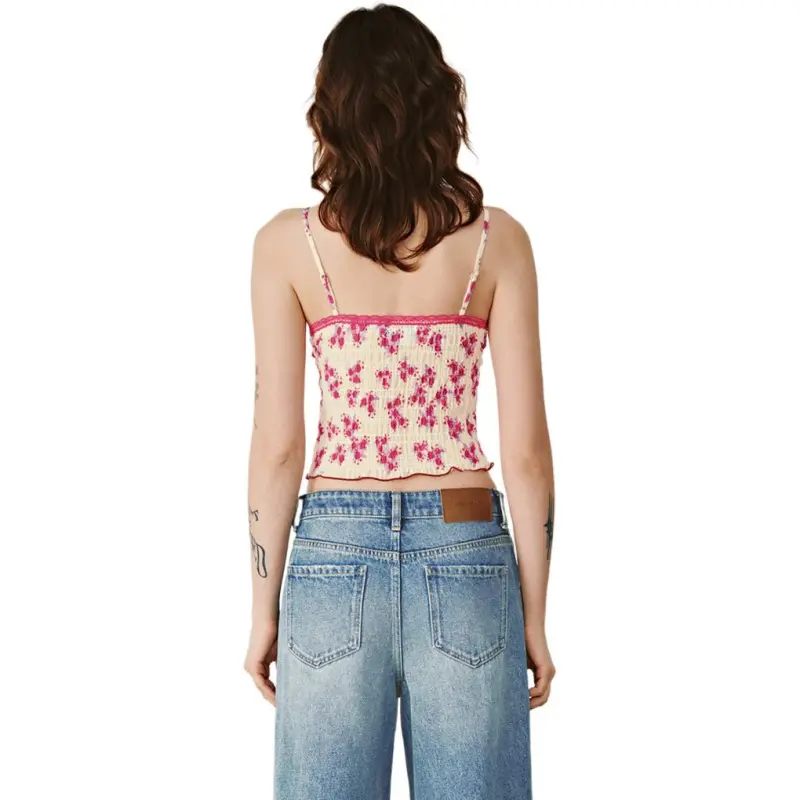 URBAN REVIVO Tank Top Women's Light Rose Red-2