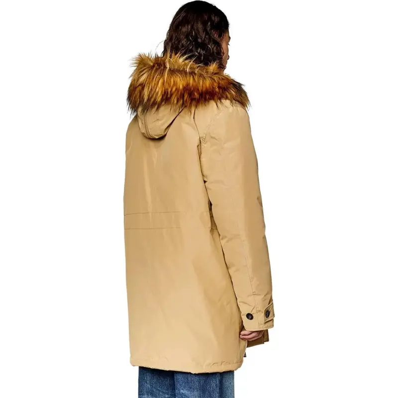 DIESEL Parka Coats Men's Light Brown-1