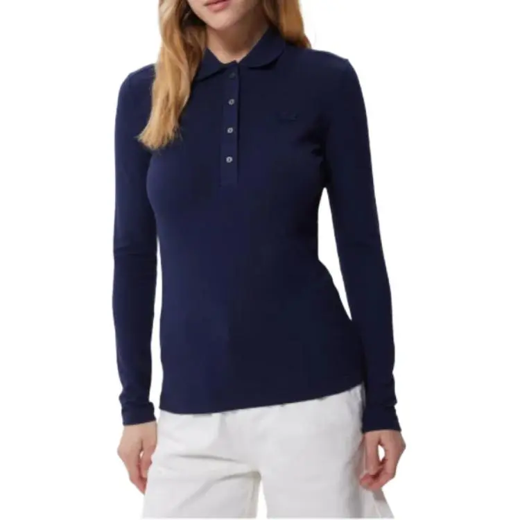 LACOSTE Logo patch Long sleeve Polo Shirt-2