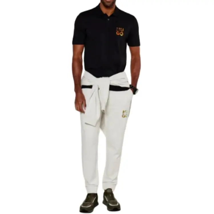 HUGO BOSS Logo print Polo Shirt-1
