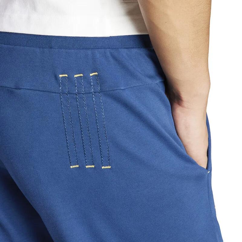 Adidas Knitted Sports Pants Men's Blue-3
