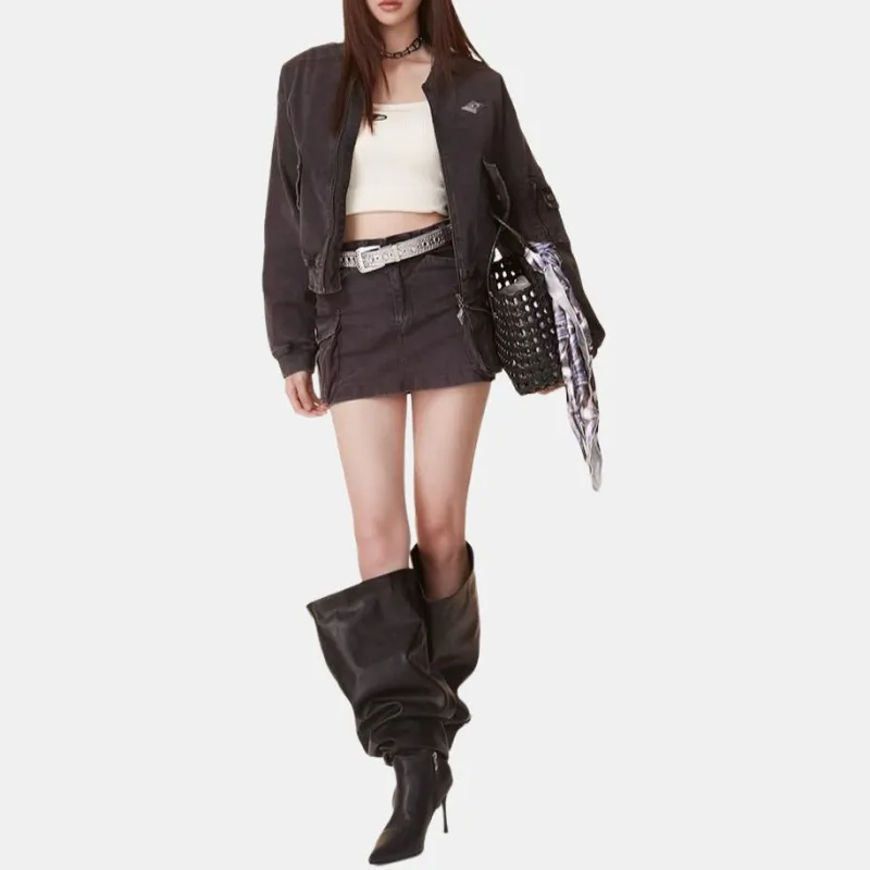 LALABOBO Jackets Coats Women's Black-5