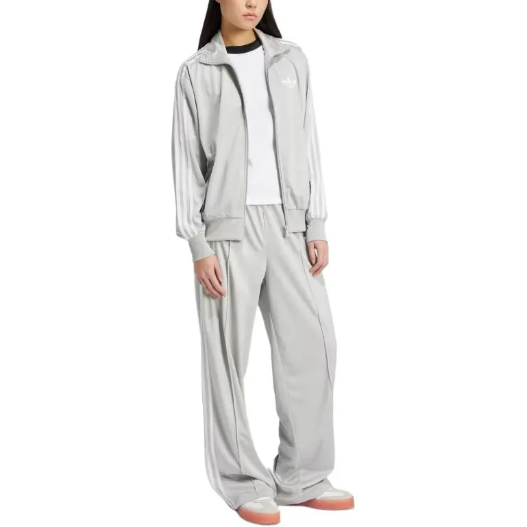 Adidas Women's Adicolor Classic Firebird Loose Track Tracksuit Bottoms Grey Two-2