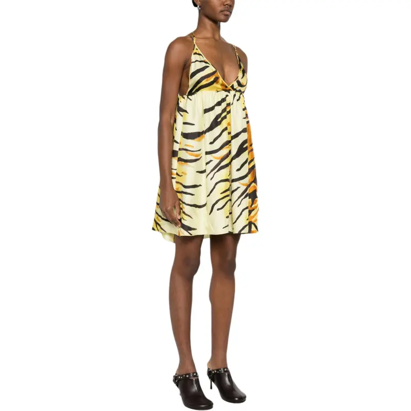 NANUSHKA SS25 Slip Dress Women's Yellow-3