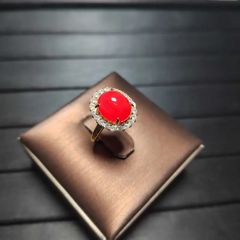Gifts Chalcedony Jade Rings Women's-2