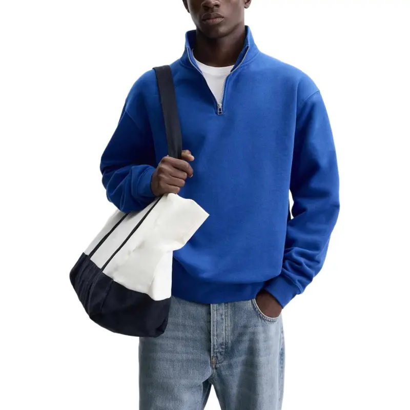 ZARA Sweatshirt Men's Dark Blue-3