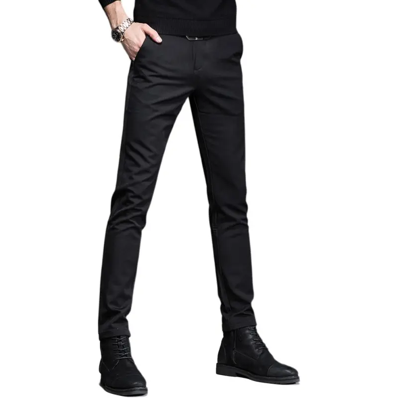 Devanro Casual Pants Men's Black-2