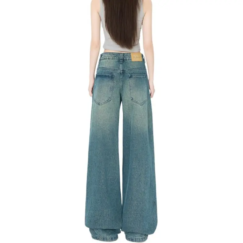 Concubine Zhu Jeans Women's Yellow Blue-2