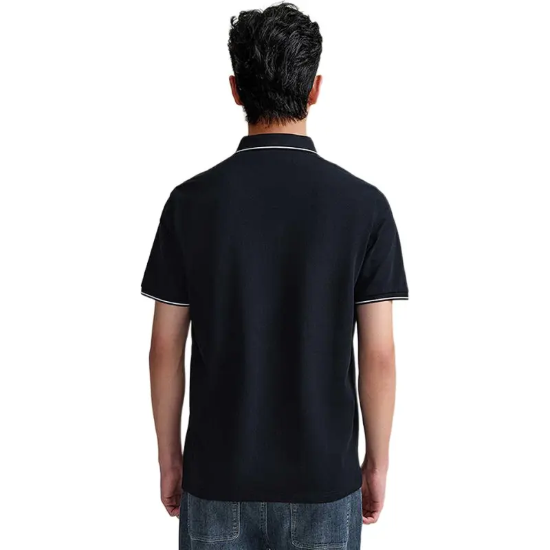 HLA Polo Shirts Men Navy Blue G6-2