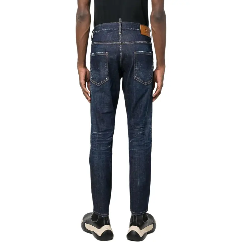Dsquared2 Dark Clean Wash Skater Jeans-3