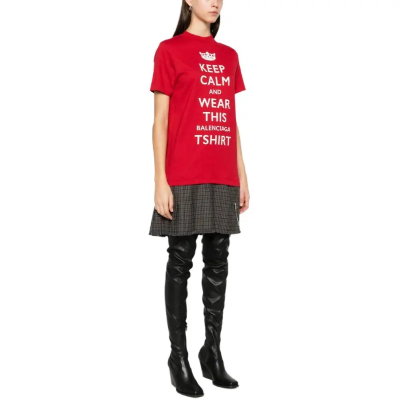 Balenciaga Keep Calm T Shirt Dress-6