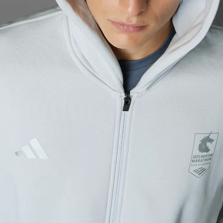 Adidas Free Shipping With AdiClub Boston Marathon® 2025 Full Zip Hoodie-4
