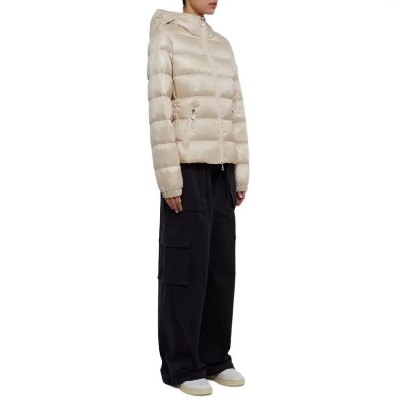Moncler Down Jacket Women's Cream-3
