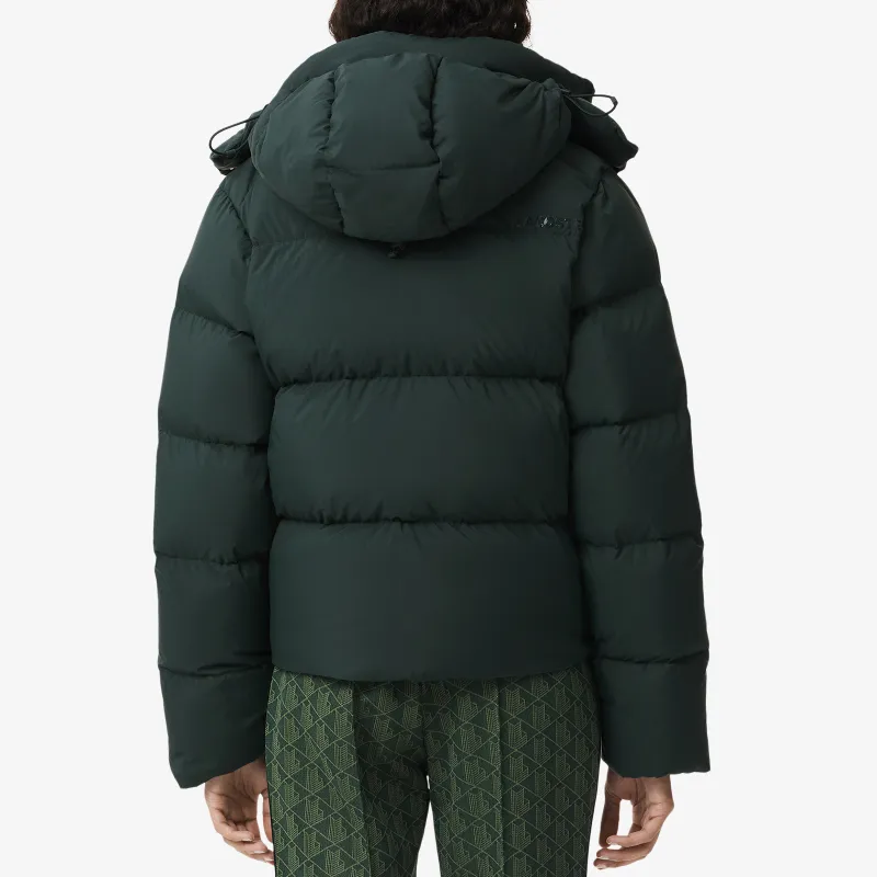 LACOSTE Puffer Jacket Women's Dark Green-2