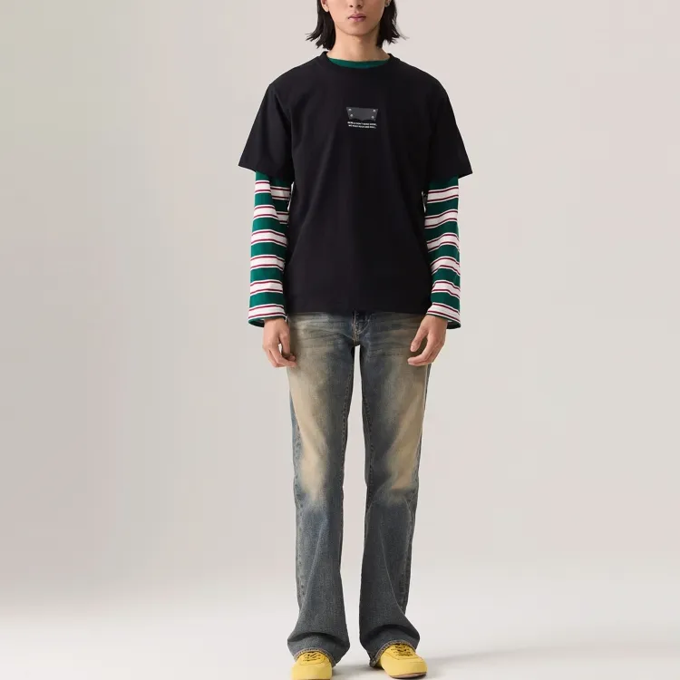 Levis T Shirts Men Black-3