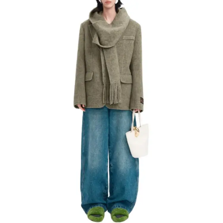 Self Who Business Suit Women's Moss Green-3