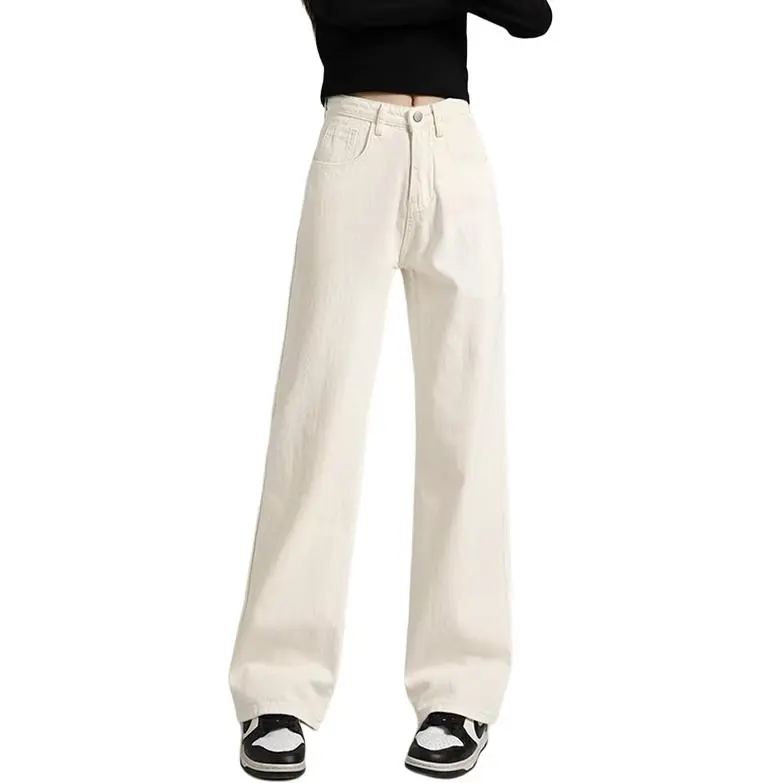 NHZN Jeans Women's White-3