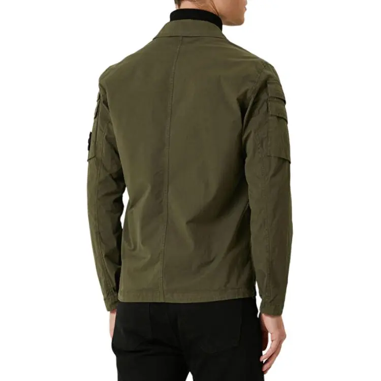 STONE ISLAND Jackets Coats Men's Army Green-4