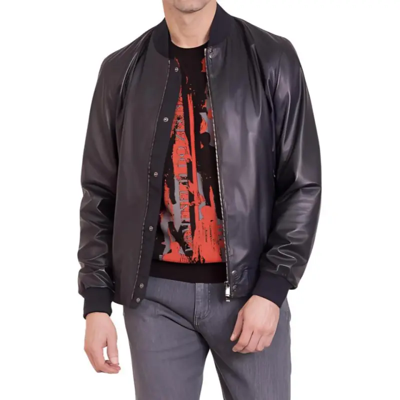 Zzegna Leather Jacket Men's Brown-1