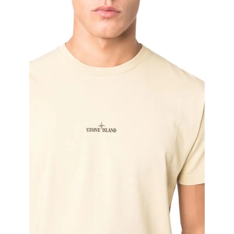 STONE ISLAND T Shirt Men's Light Yellow-4