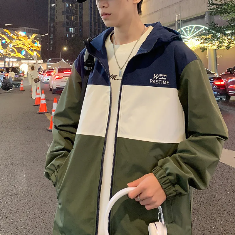 Tonlion Jackets Coats Men's Army Green-2