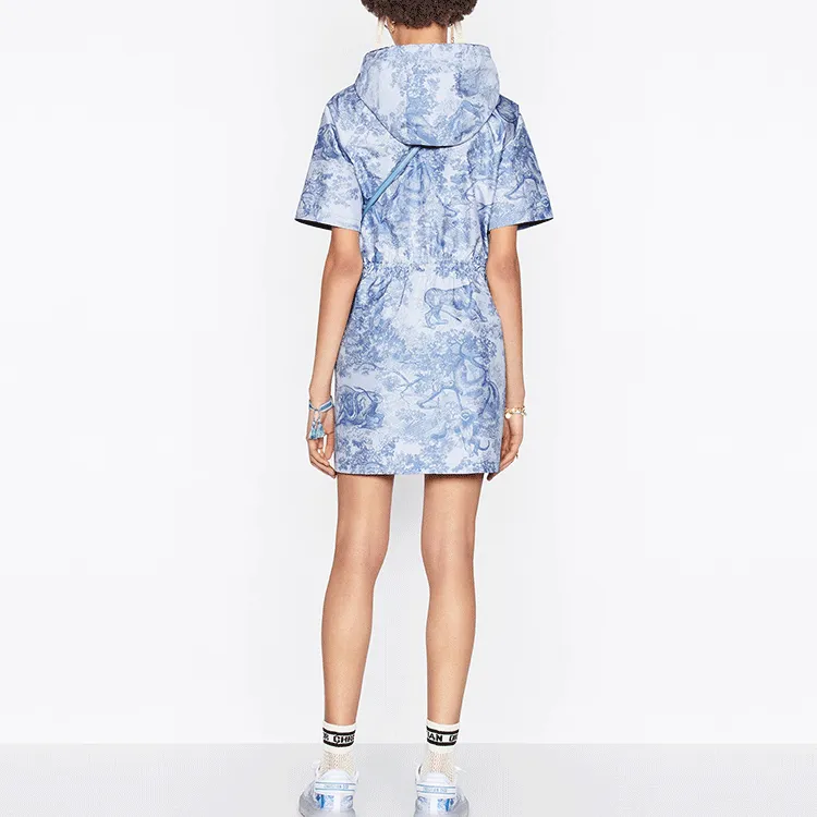 DIOR Dior Quarterly New Products SS22 Short Sleeved Dresses Women's Blue-2