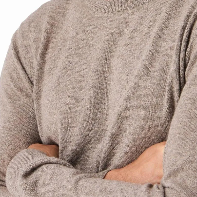 GIORGIO ARMANI Mélange effect Cashmere Crew neck Jumper-4