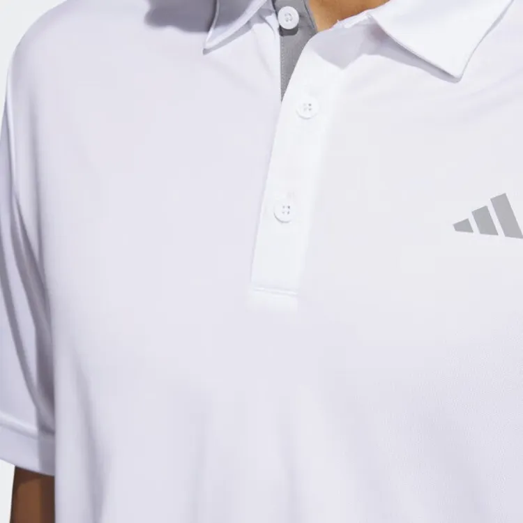 Adidas Polo Shirts Men White-5