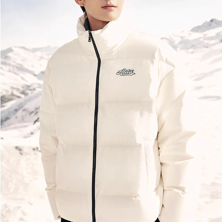 Anta Life Collection Down Jacket Unisex Ivory White-3