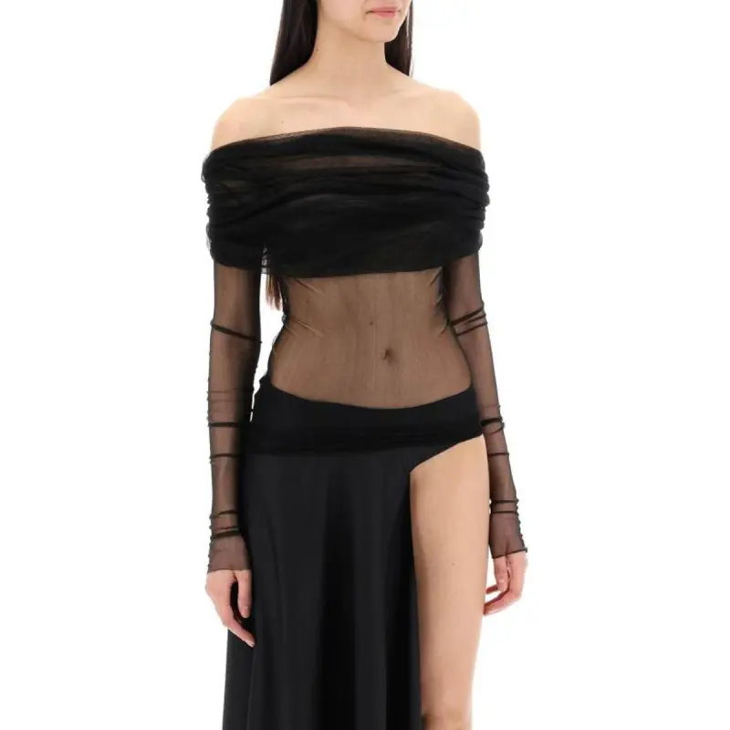 Christopher Esber Veiled Silk Top-1