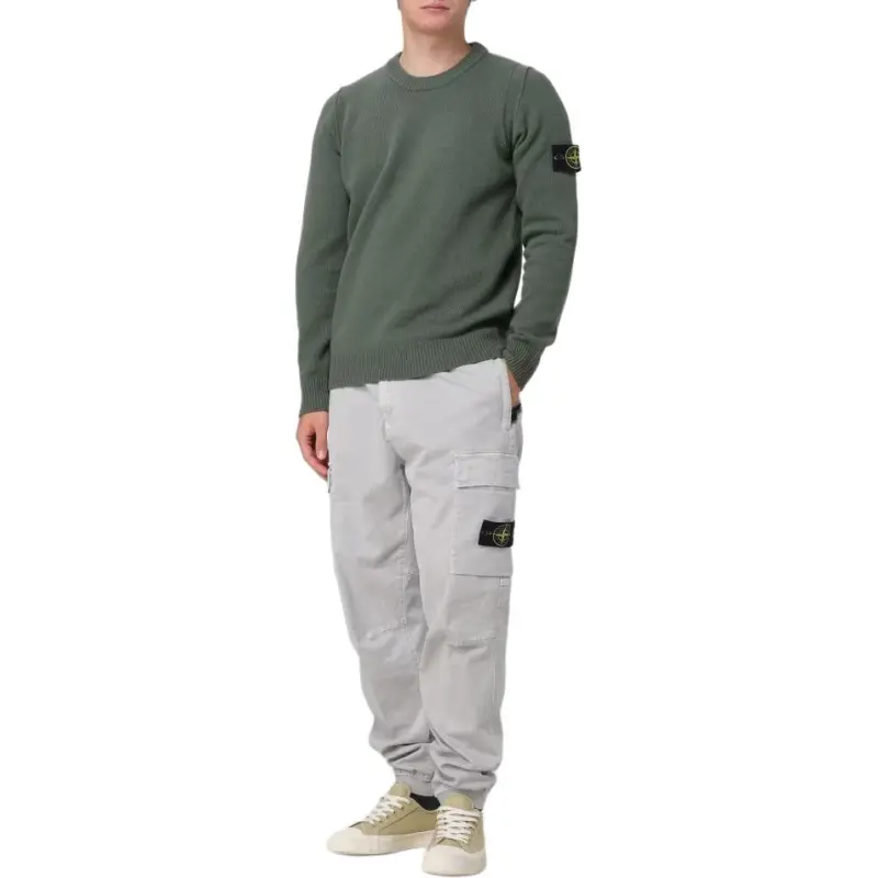 STONE ISLAND Logo Patch Crewneck Jumper-2