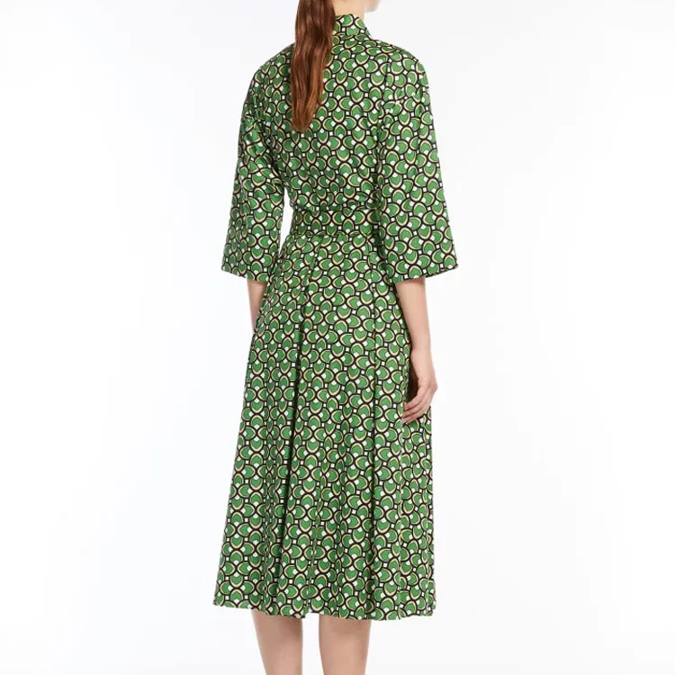 WEEKEND MaxMara Varenna All Over Patterned Dress-4