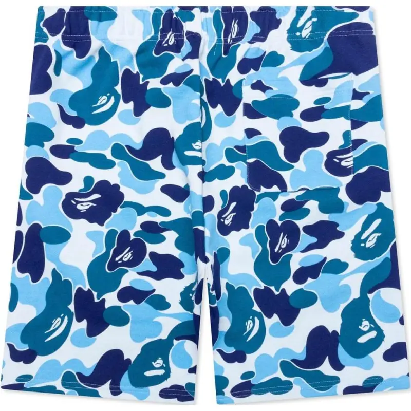 A BATHING APE Abc Camo Shark Sweat Shorts-4