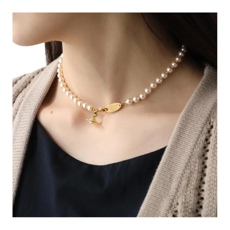Vivienne Westwood Necklace Simonetta Pearl-4
