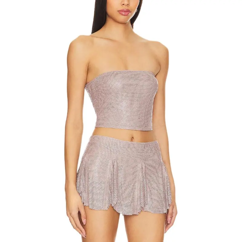 POSTER GIRL Strapless Top Women's Pink-3