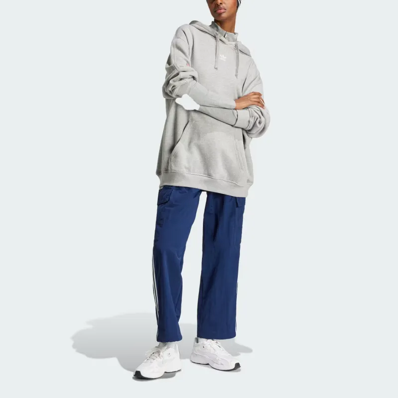 Adidas Essentials Loose French Terry Hoodie Medium Grey Heather-3