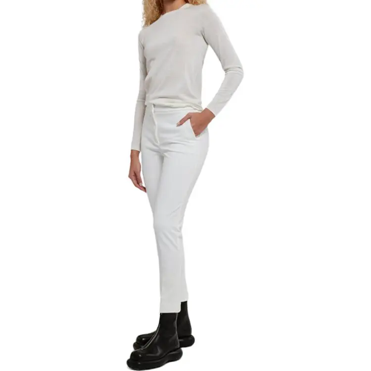 MaxMara Slim Cut Straight Leg Trousers-4