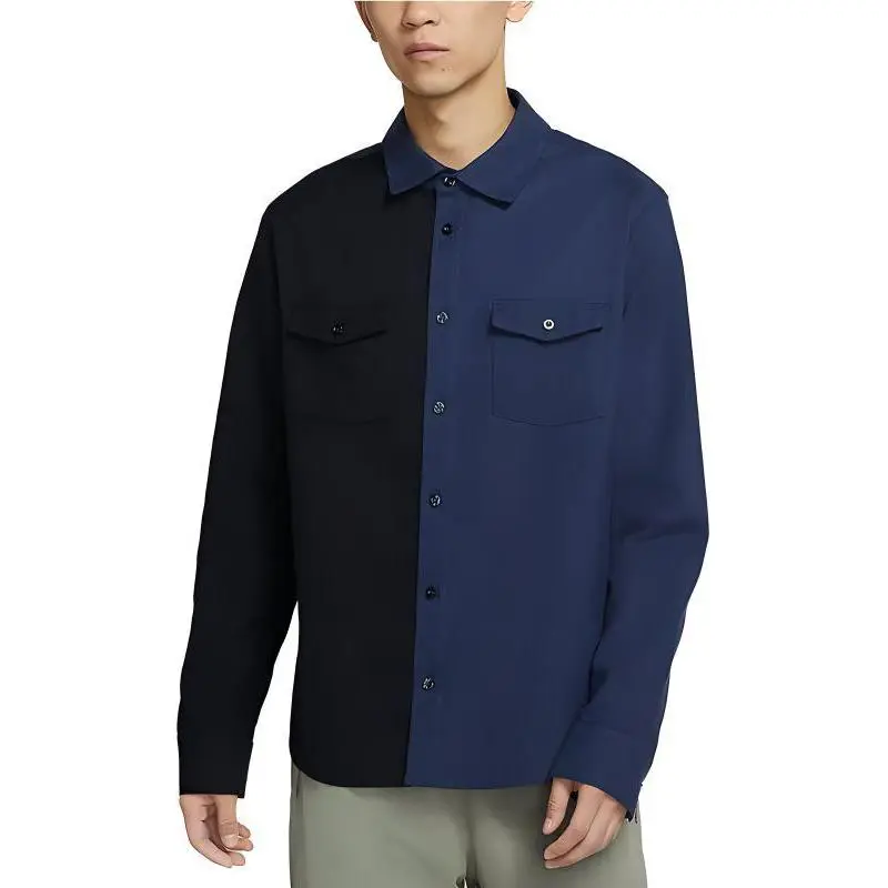 Nike Shirts Men Navy Blue-2