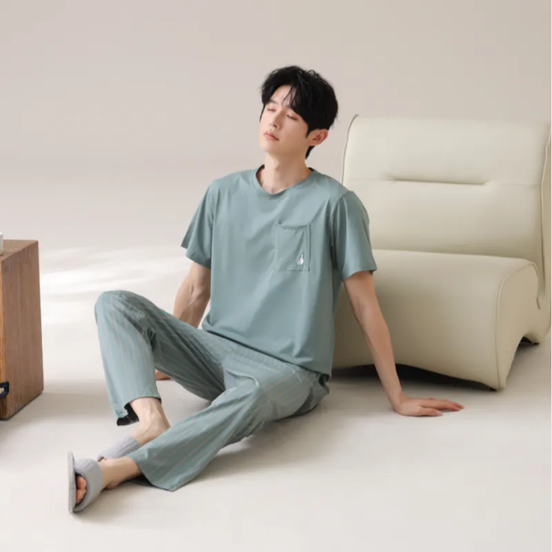 HUADAOJI Men Pajama Sets-3