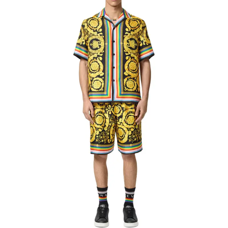 VERSACE Pride Barocco Silk Shirt Shirt Women's Multicolor-1