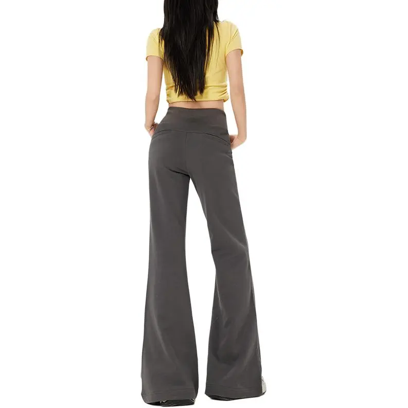 Wen Shan Casual Pants Women's Dark Gray-0