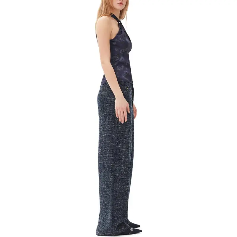 GANNI FW24 Jeans Women's Bleached Wash-3
