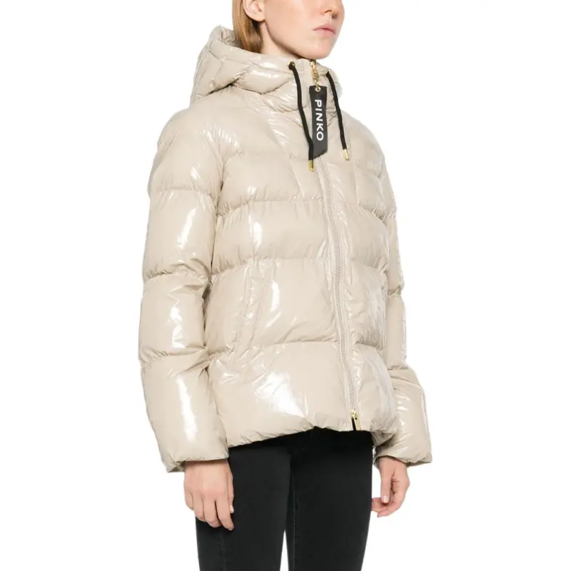 PINKO Eleodoro Funnel Neck Padded Jacket-4
