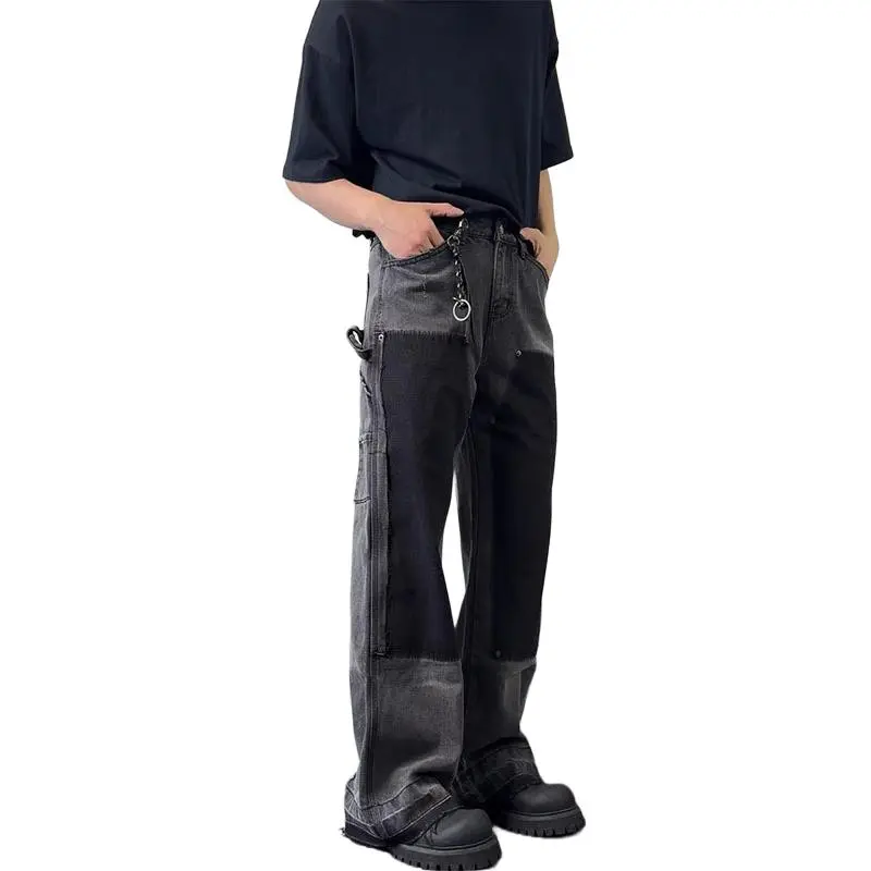MGXEK Jeans Unisex Black Gray-3