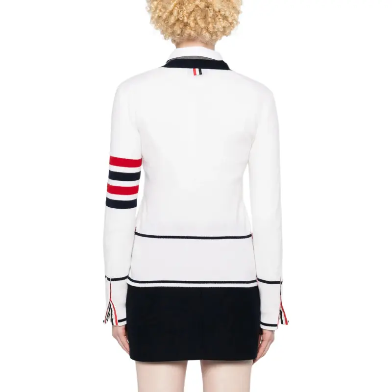 THOM BROWNE 4 Bar Cashmere Cardigan-4